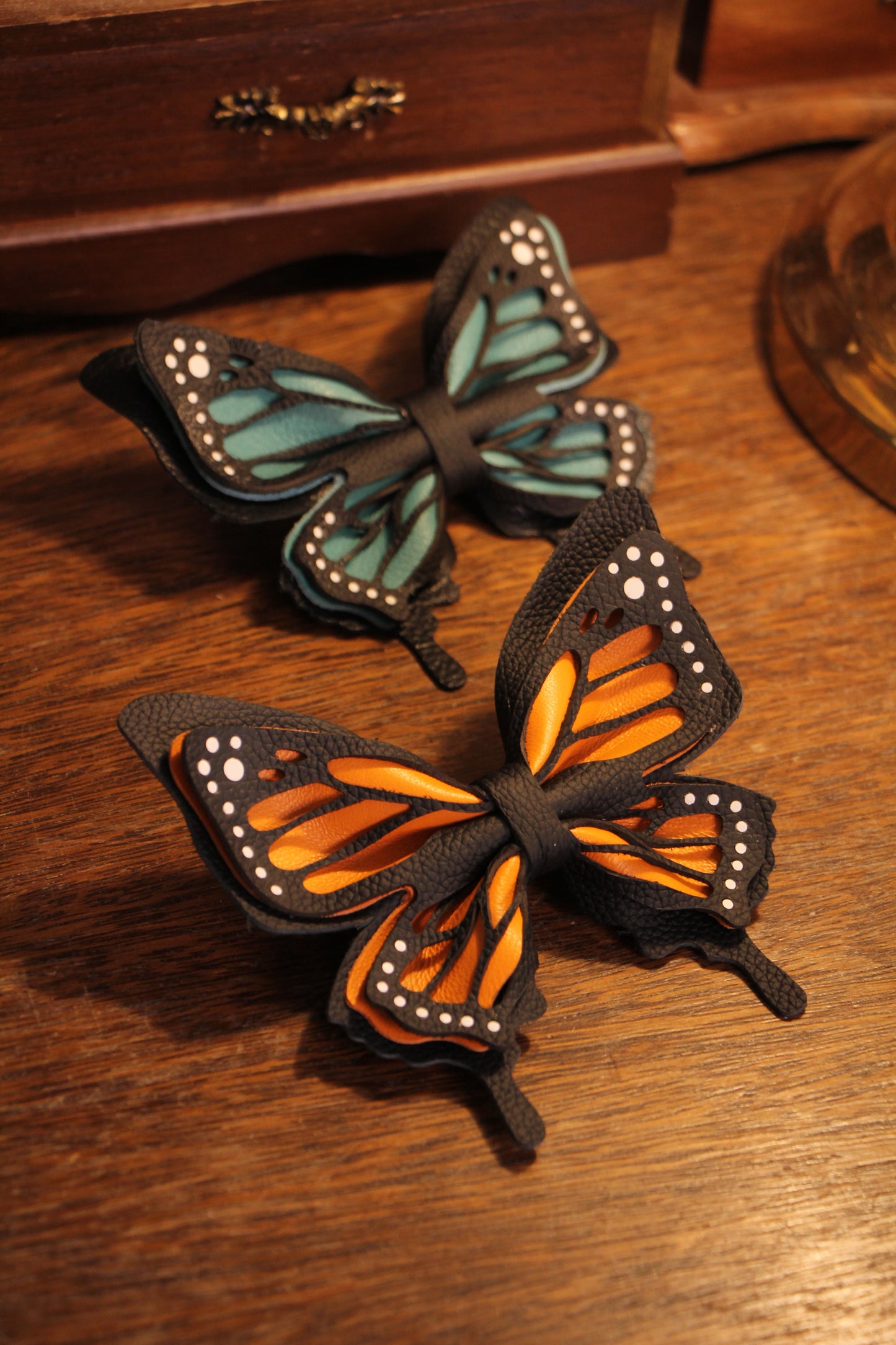 Free shipping to US & Canada - Handmade Filigree Monarch Butterfly Bow | Made-to-Order 3 weeks lead time to ship