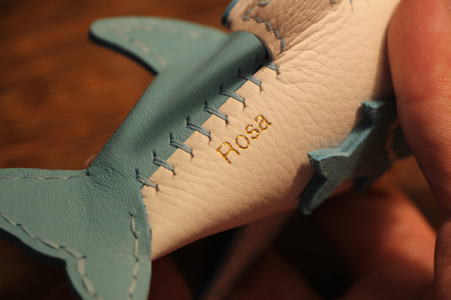 Handmade Tattooed Leather Shark Coin Purse | Made-to-order 4-6 weeks lead time to ship from Canada