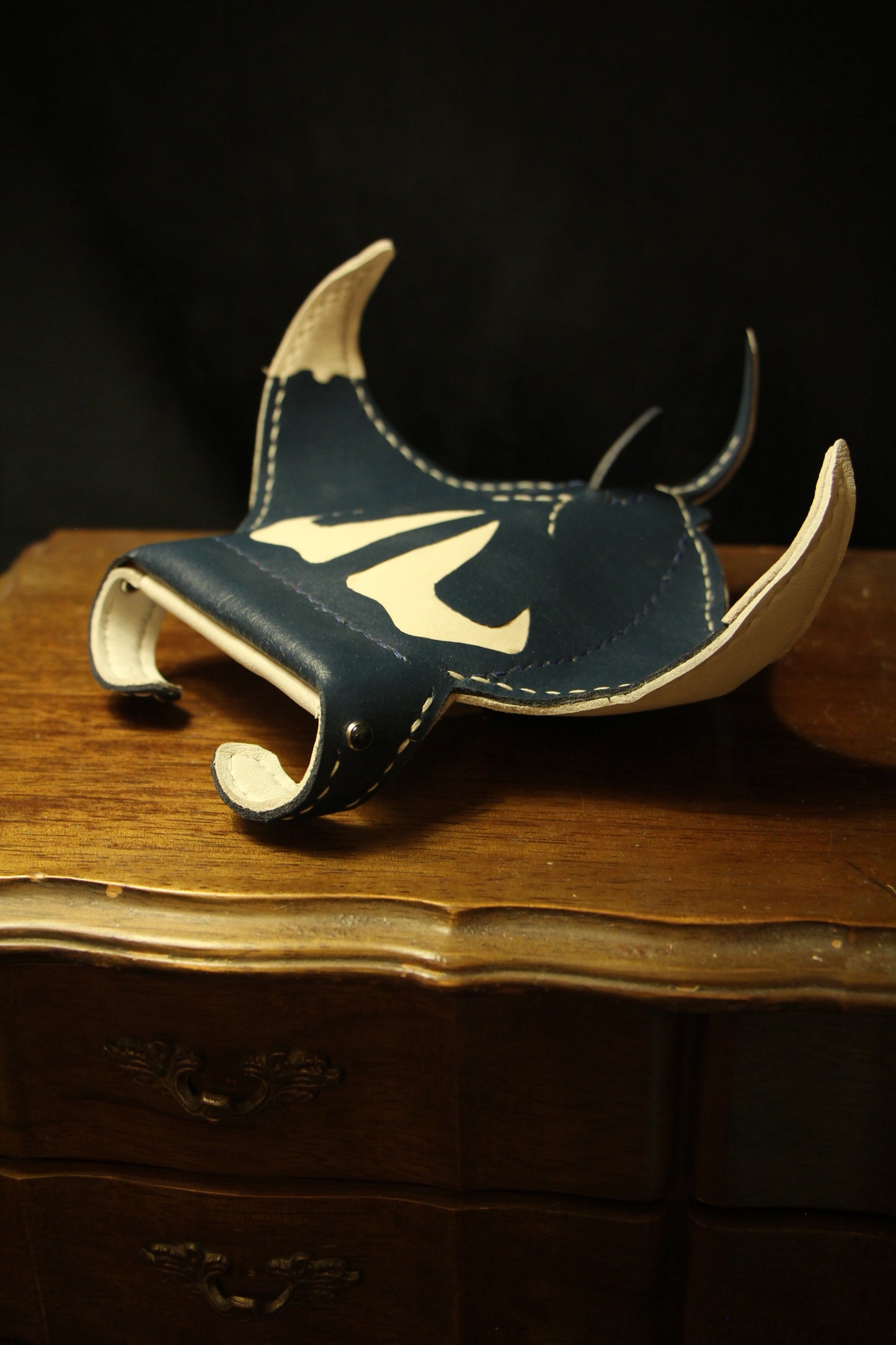 Handmade Leather Manta Ray Wallet | Made-to-order 4-8 weeks lead time to ship from Canada