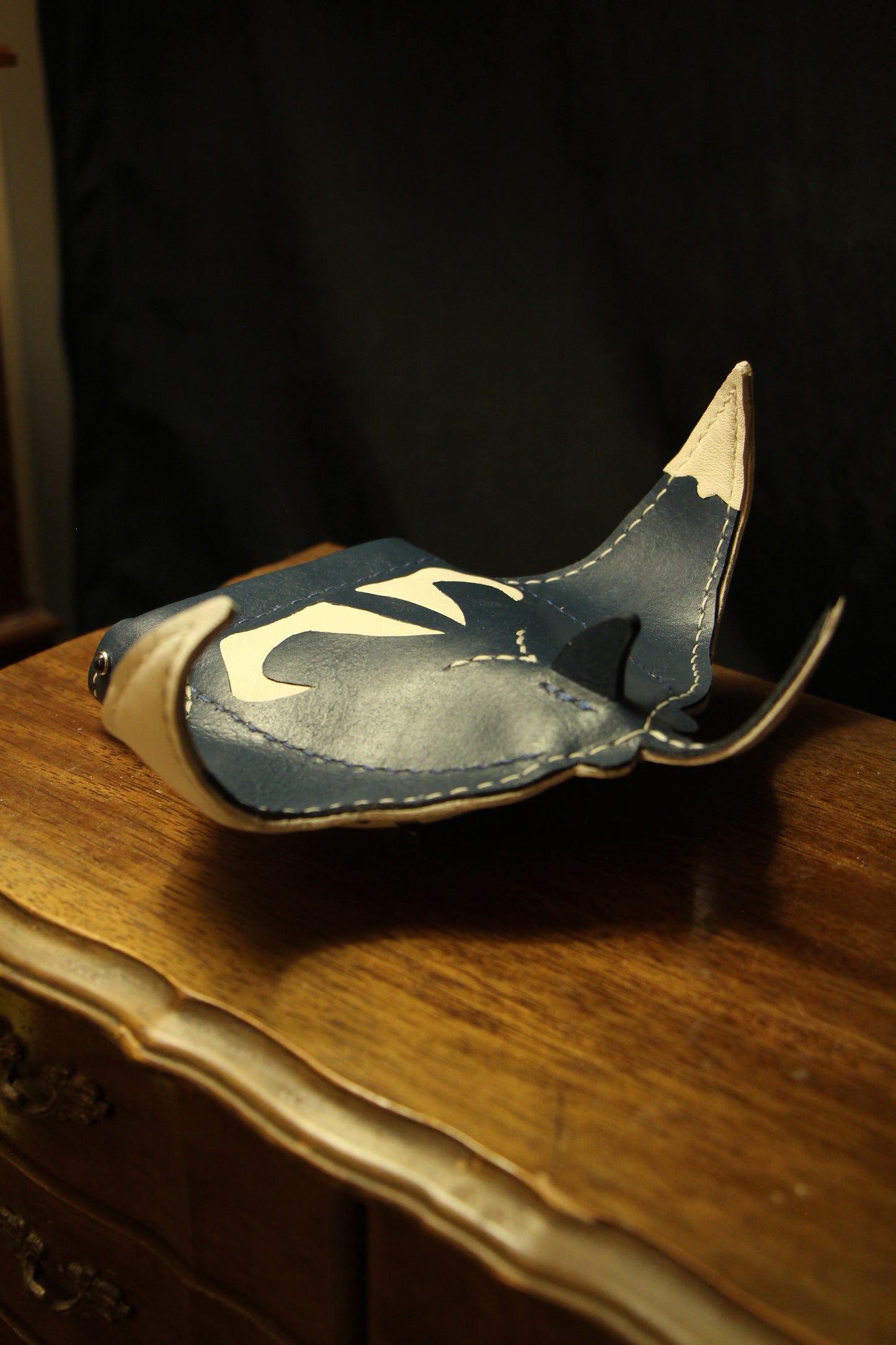 Handmade Leather Manta Ray Wallet | Made-to-order 4-8 weeks lead time to ship from Canada