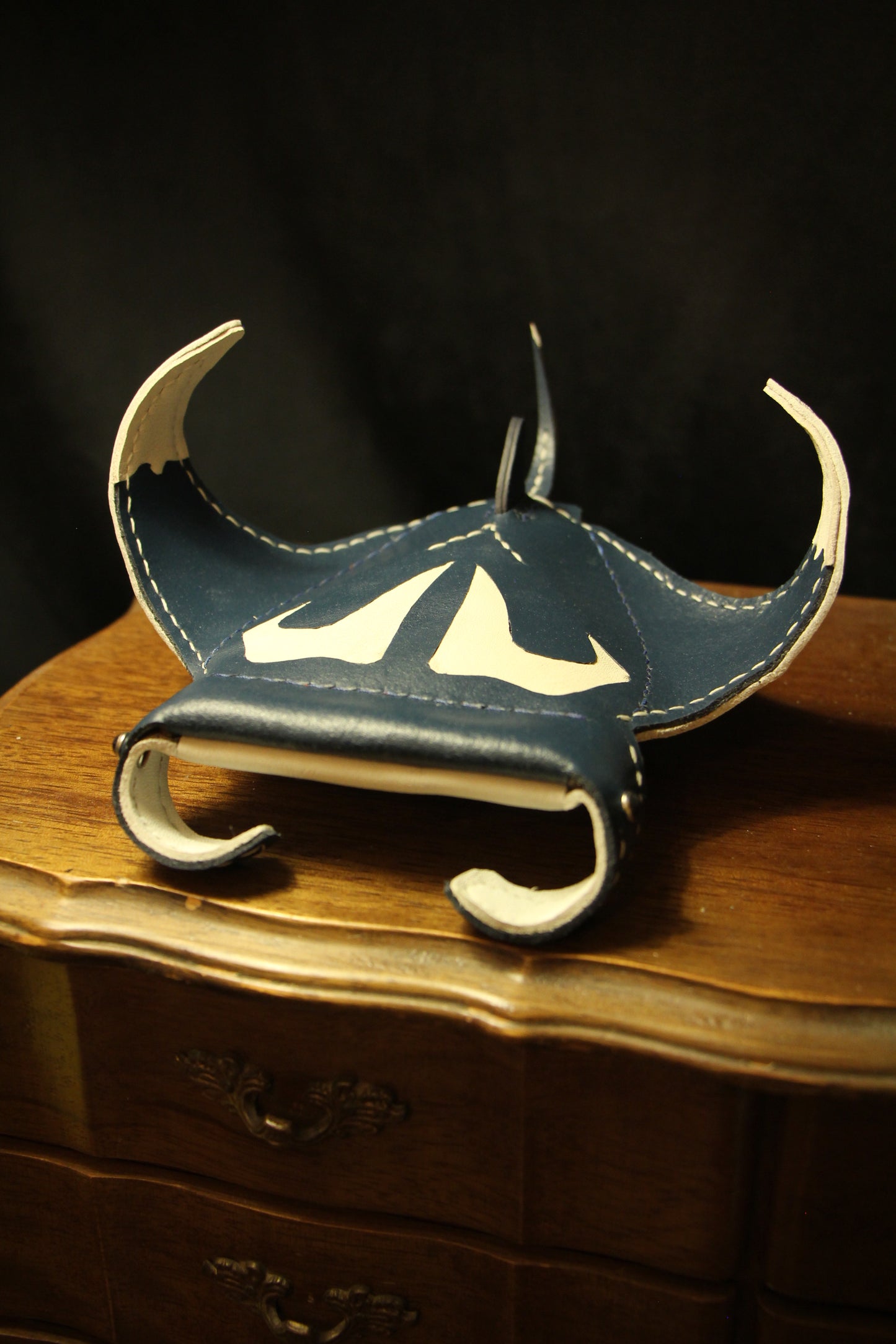Handmade Leather Manta Ray Wallet | Made-to-order 4-8 weeks lead time to ship from Canada