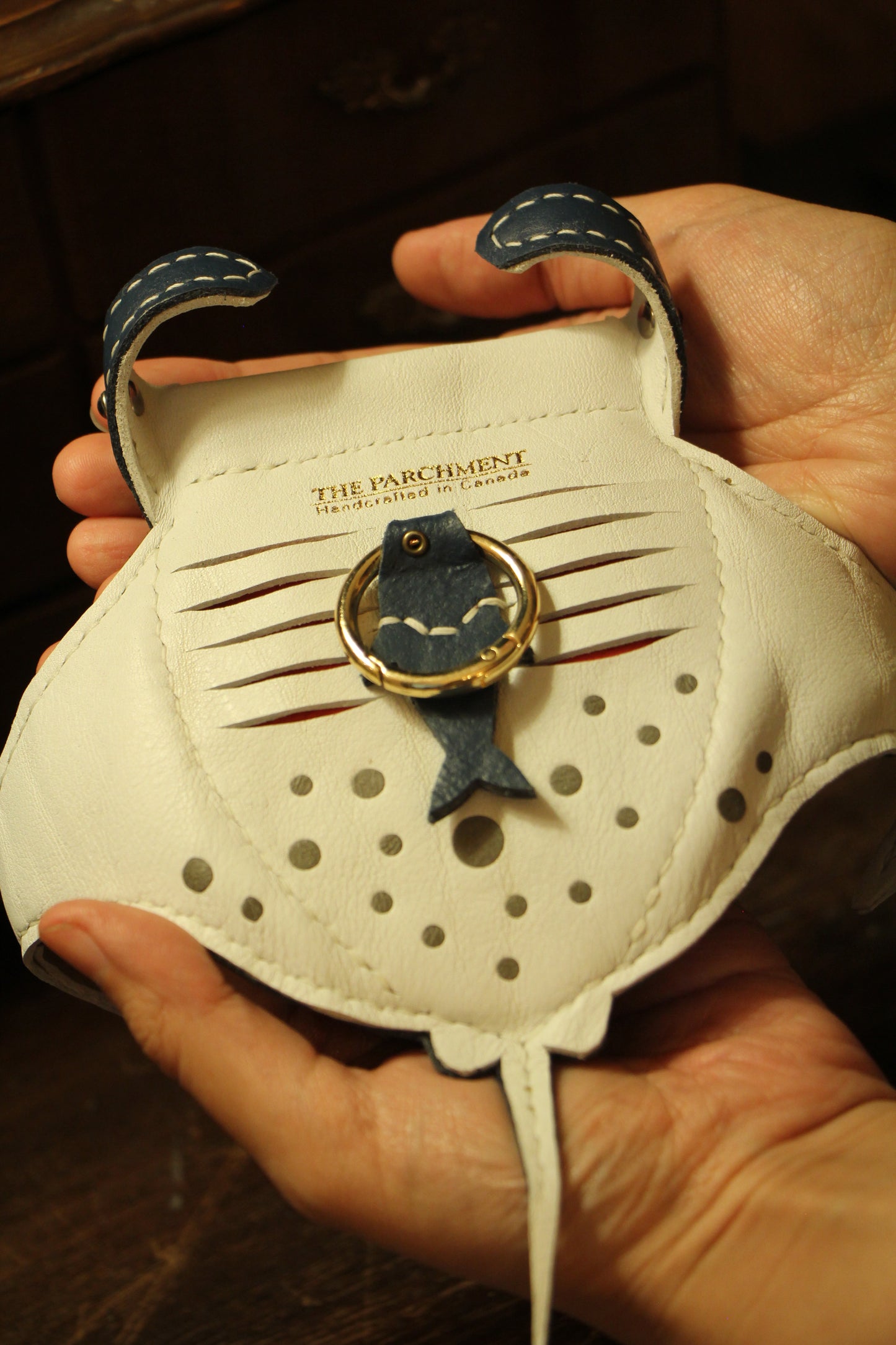 Handmade Leather Manta Ray Wallet | Made-to-order 4-8 weeks lead time to ship from Canada