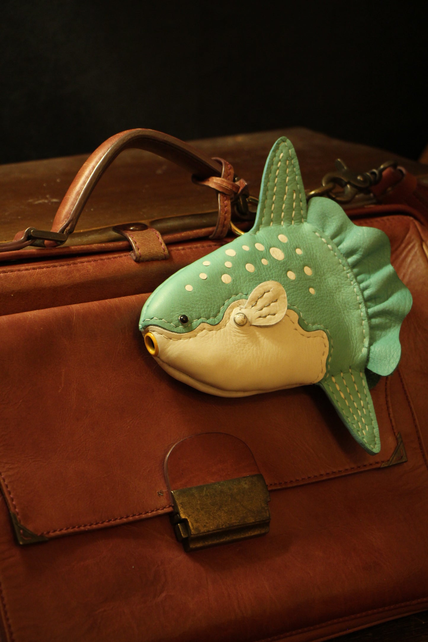 Handmade Leather Mola Mola Wallet | Made-to-order 4-6 weeks lead time to ship from Canada