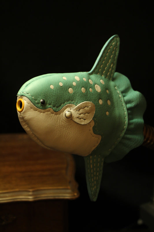 Handmade Leather Mola Mola Wallet | Made-to-order 4-6 weeks lead time to ship from Canada