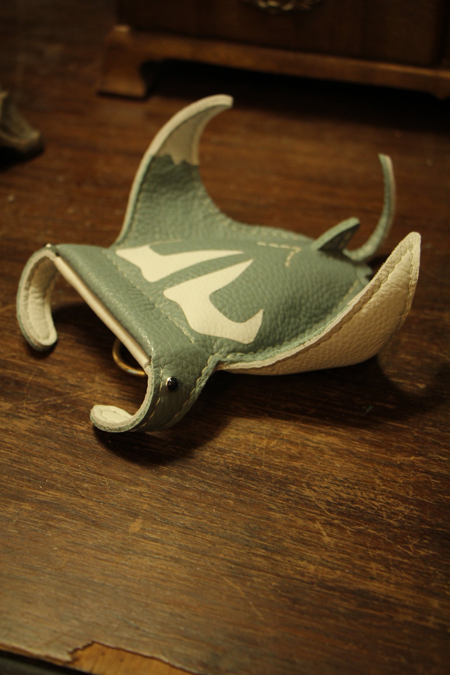 Handmade Leather Manta Ray Wallet | Made-to-order 4-6 weeks lead time to ship from Canada