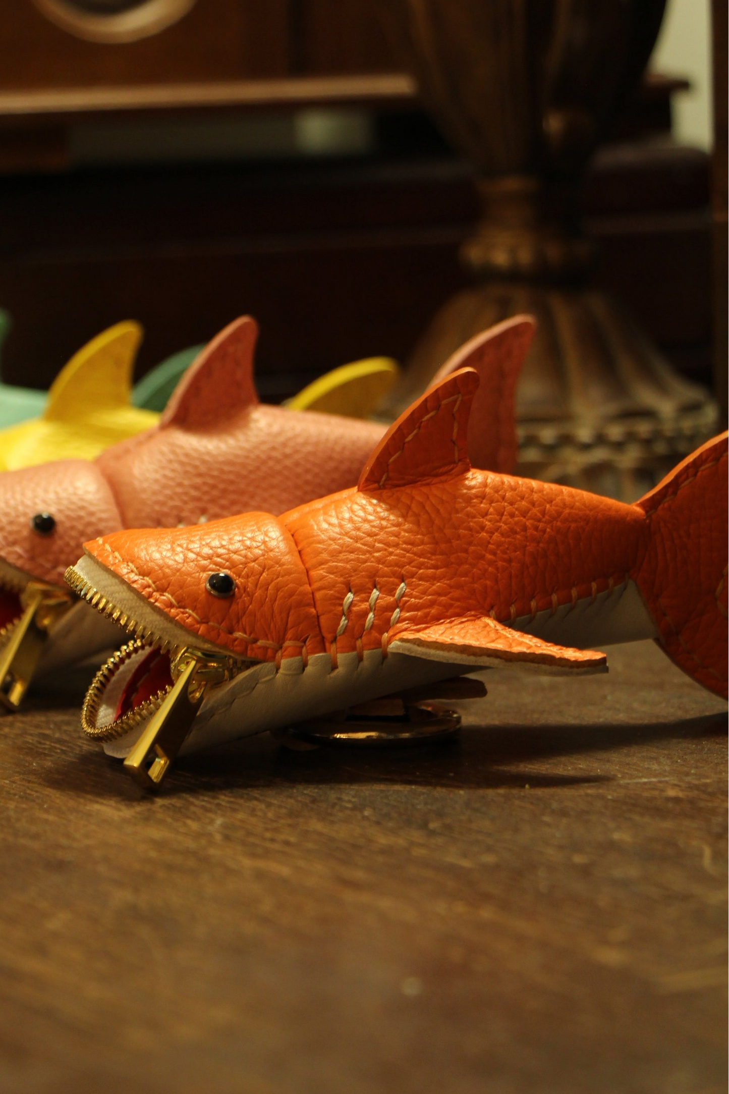 March 6 22:00 EDT Opens again | Handmade Leather Shark Coin Purse | Made-to-order 4-6 weeks lead time to ship from Canada