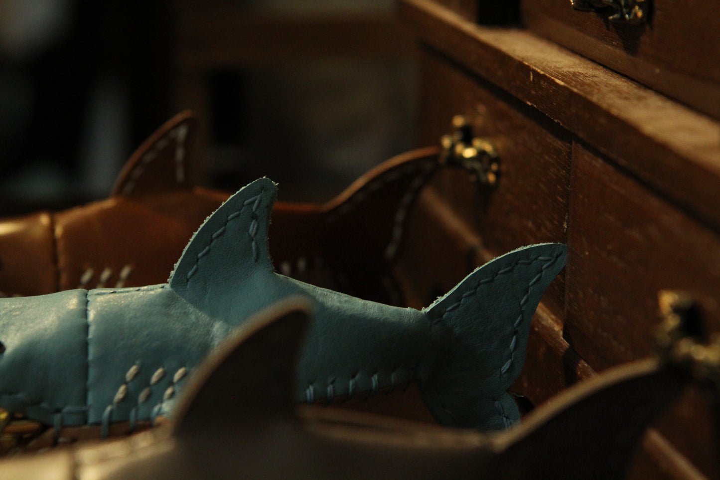 Handmade Leather Shark Coin Purse | Made-to-order 4-6 weeks lead time to ship from Canada