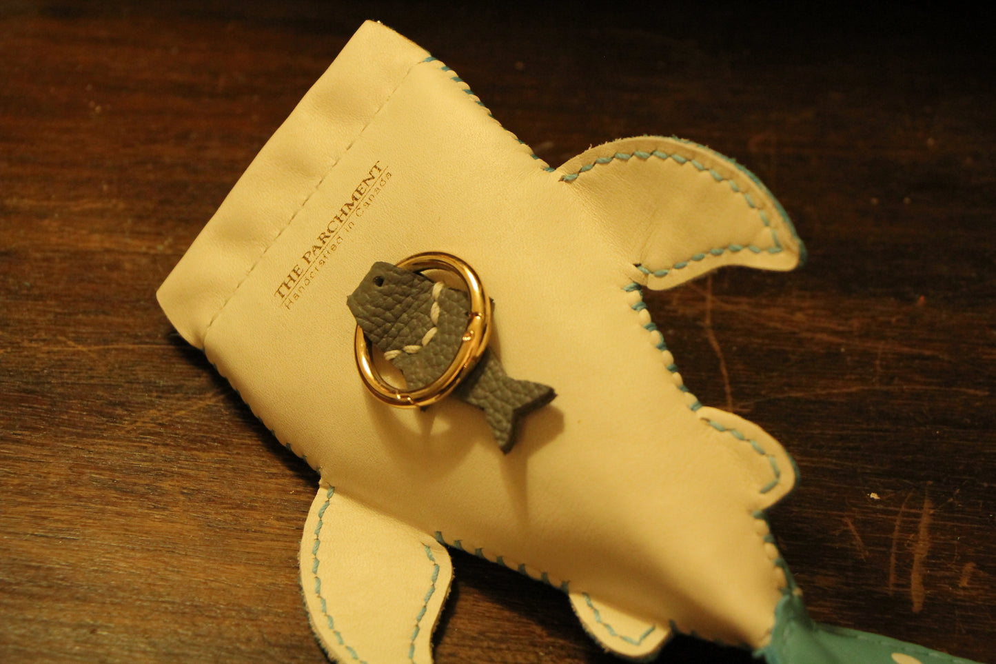 Handmade Leather JUNIOR Whale Shark Key Pouch / Card Holder | Made-to-order 4-6 weeks lead time to ship from Canada