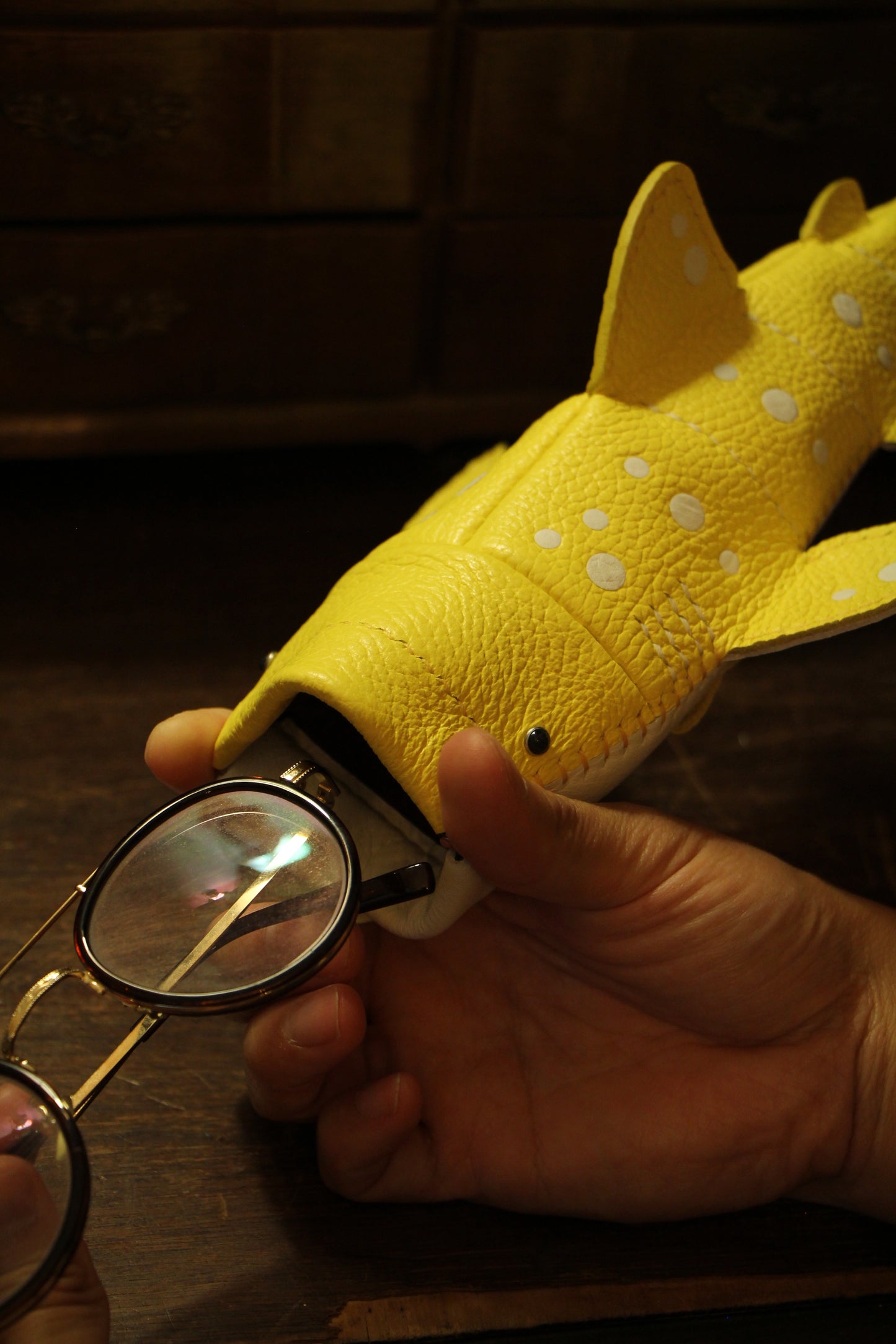 May not arrive before Christmas. Contact us for special requests | Handmade Leather Whale Shark Pencil Case / Crossbody Bag | Made-to-order 4-7 weeks lead time to ship from Canada