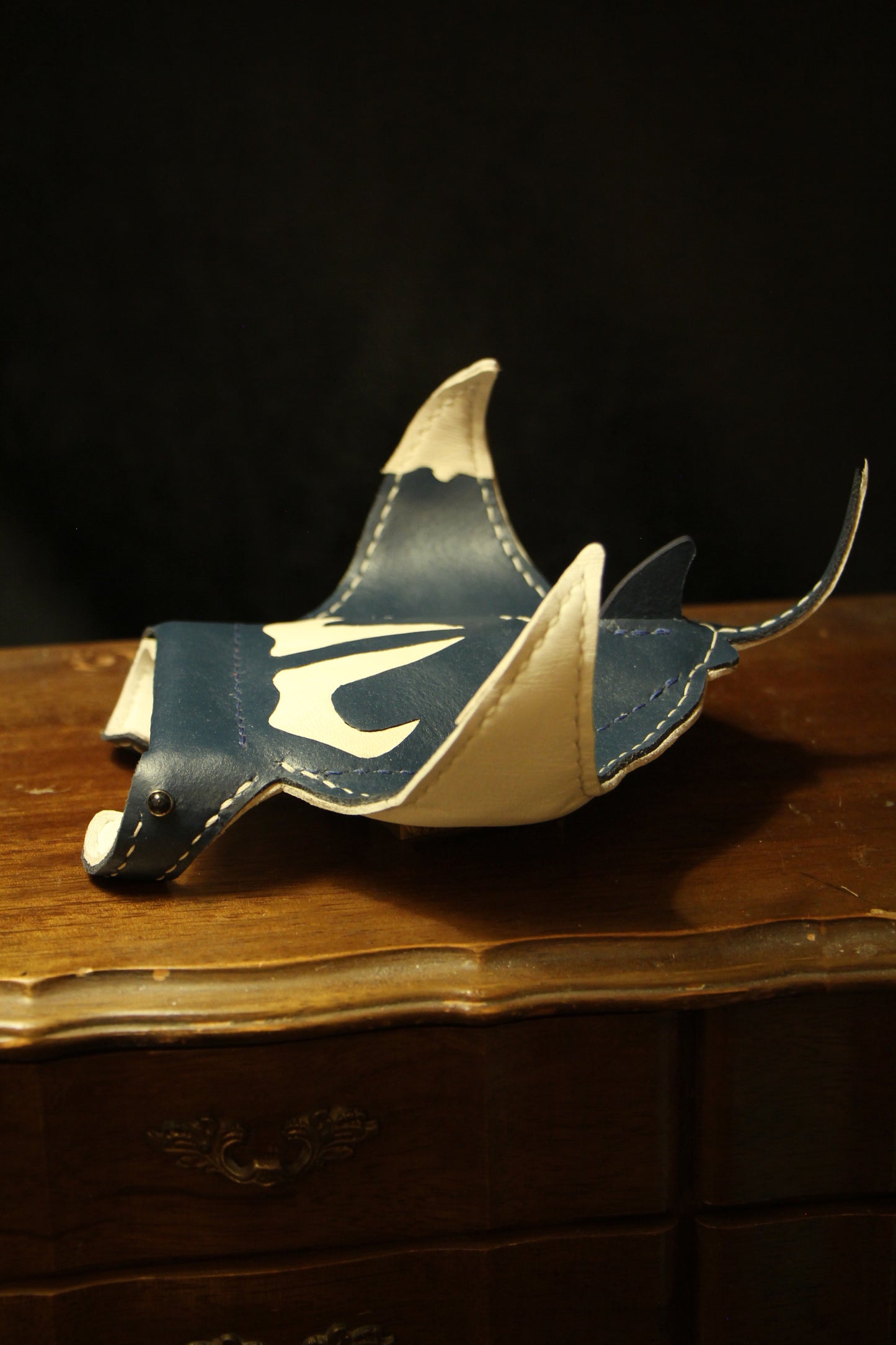 Handmade Leather Manta Ray Wallet | Made-to-order 4-8 weeks lead time to ship from Canada