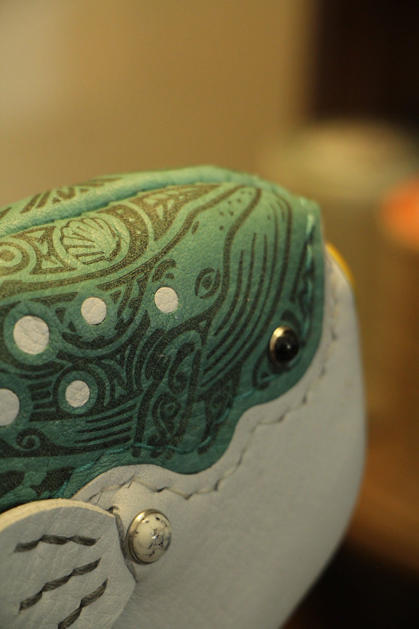 May 8 22:00 EDT Opens again | Handmade Tattooed Leather Mola Mola Wallet | Made-to-order 4-6 weeks lead time to ship from Canada