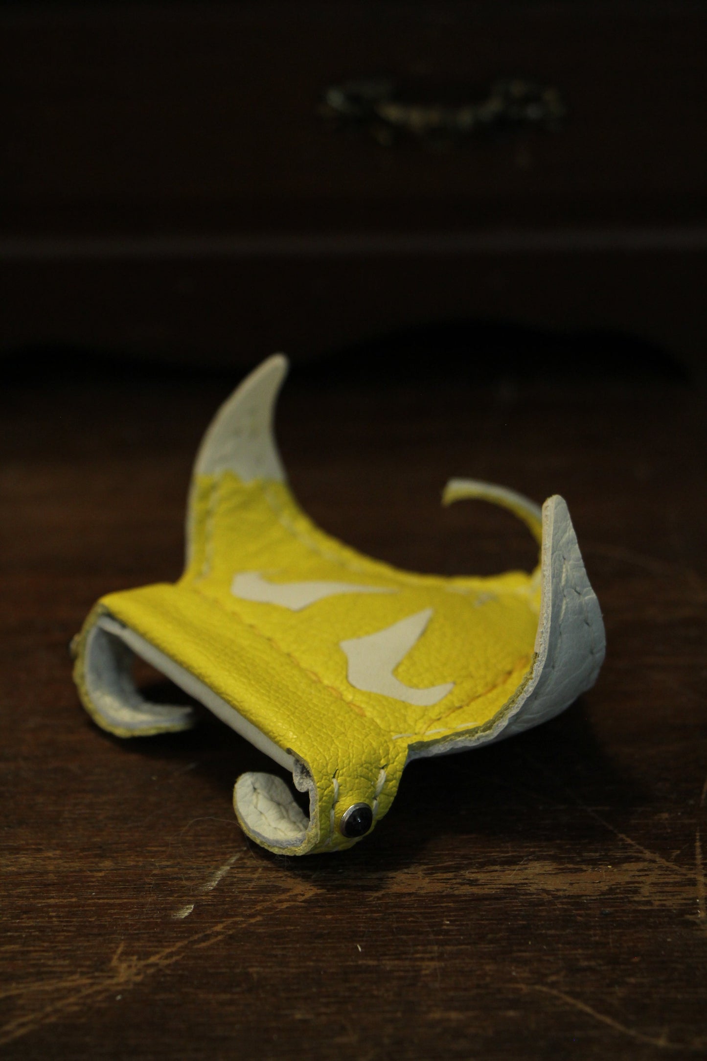 Handmade Leather Baby Manta Ray Pocket Pouch | Made-to-order 4-6 weeks lead time to ship from Canada