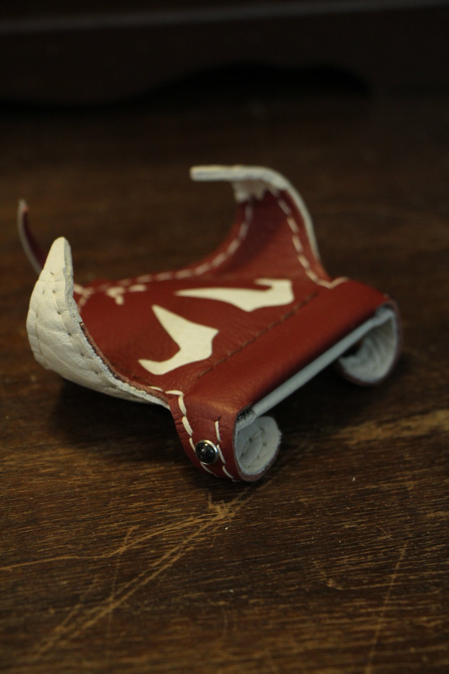 Handmade Leather Baby Manta Ray Pocket Pouch | Made-to-order 4-6 weeks lead time to ship from Canada
