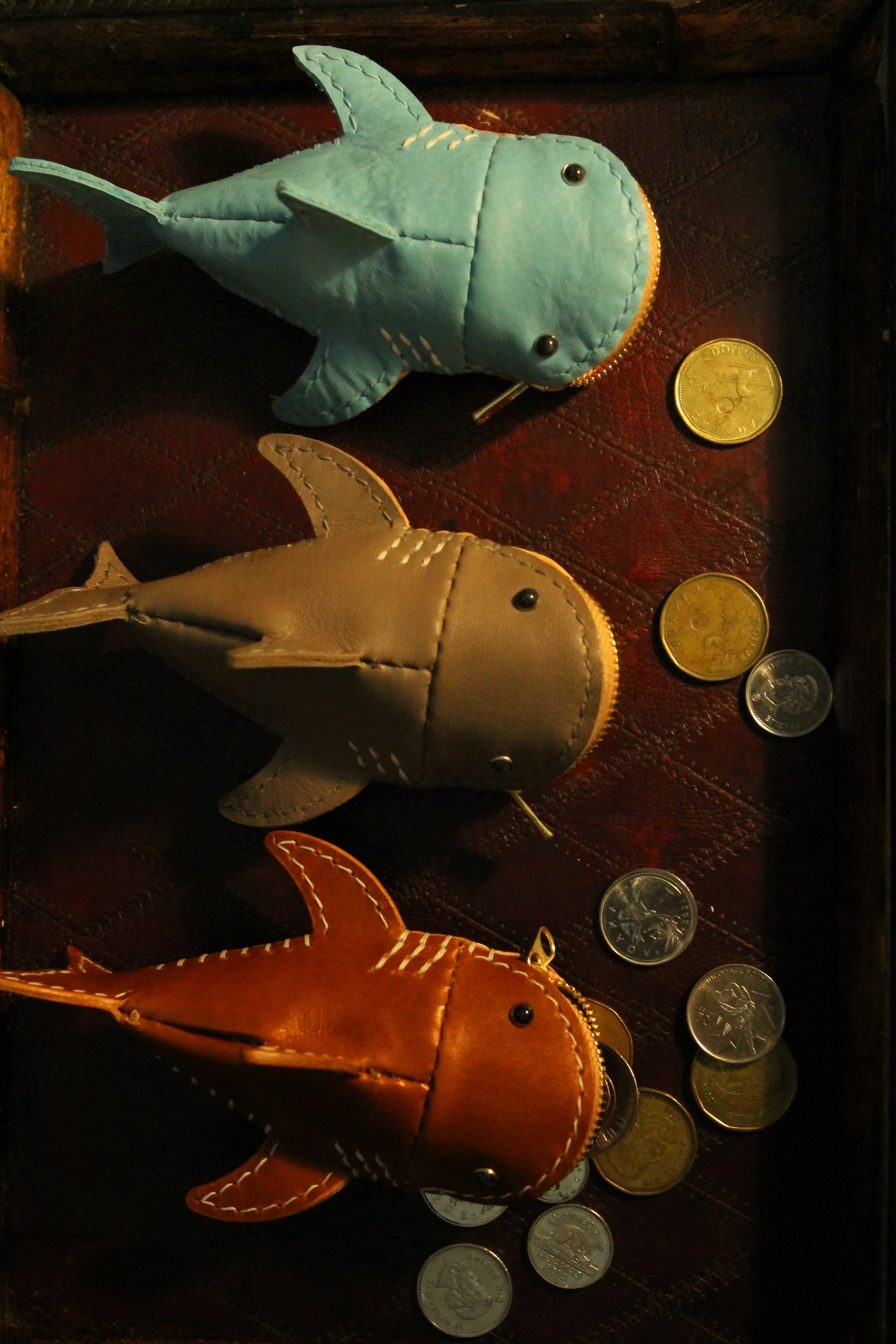 Cute navy blue whale clutch purse | misala