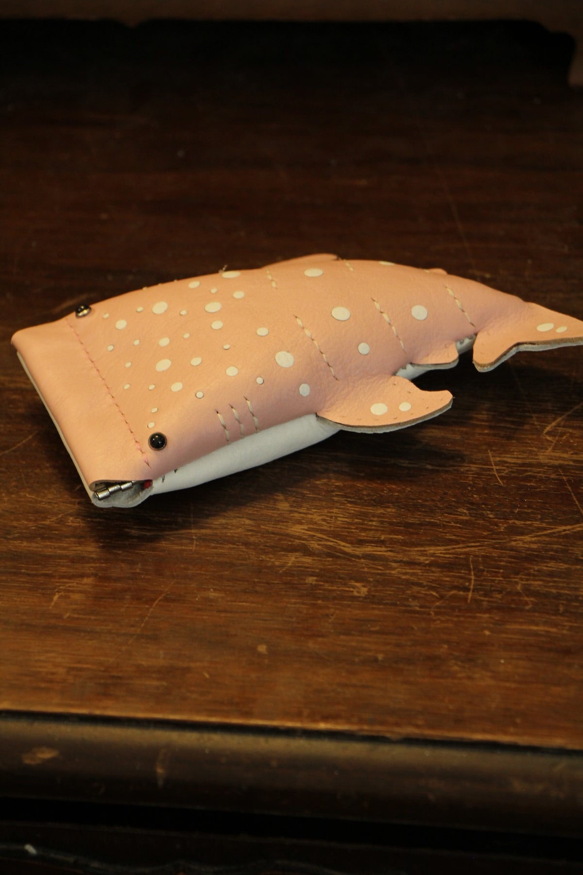Baby Whale Shark Wallet in Sakura Pink