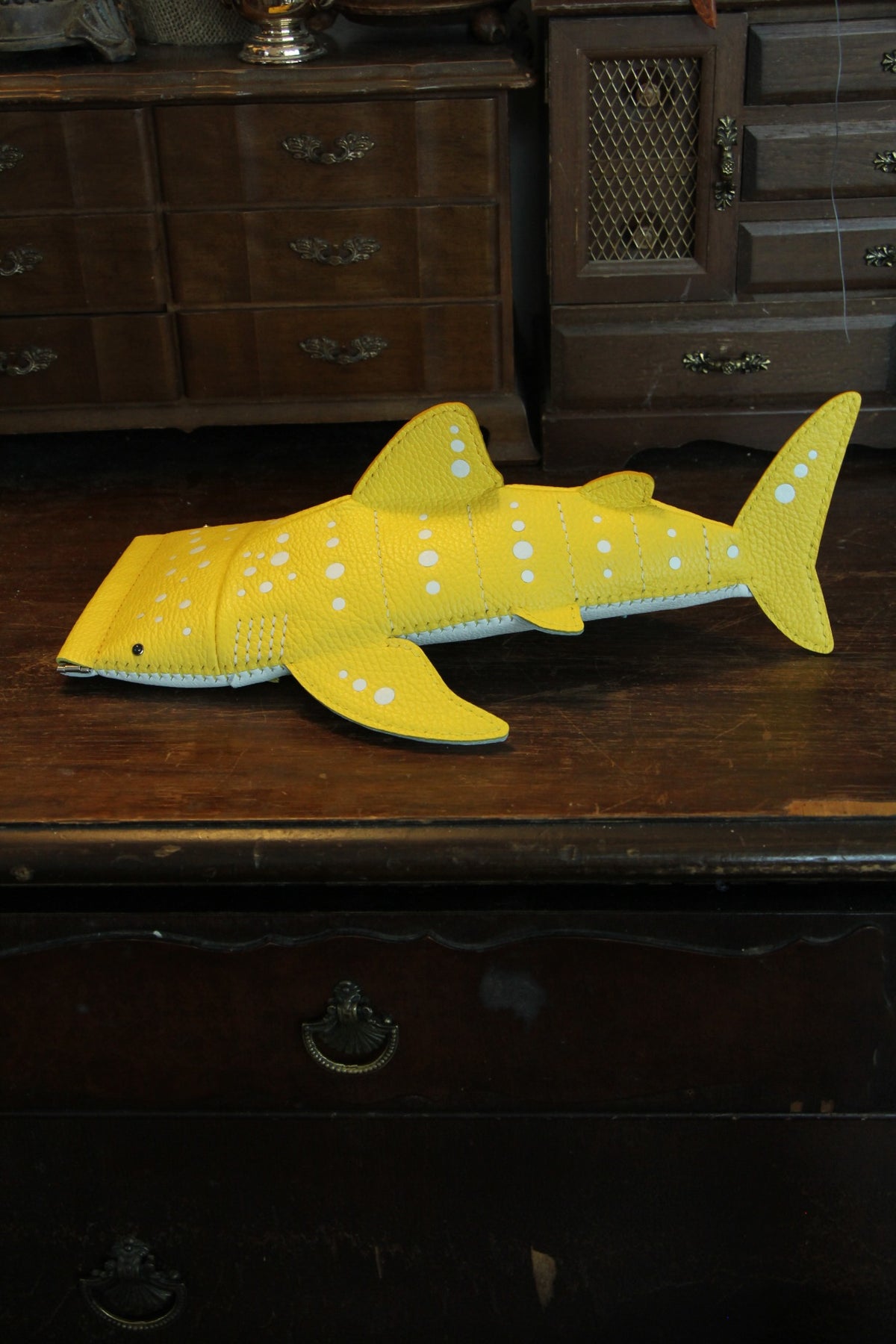 Whale Shark Purse in Pebble Yellow
